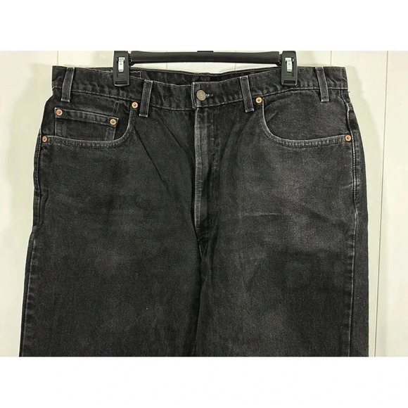Vtg Levis 550 Black Charcoal Relaxed Fit 40 x 30 Made In USA - Picture 2 of 9